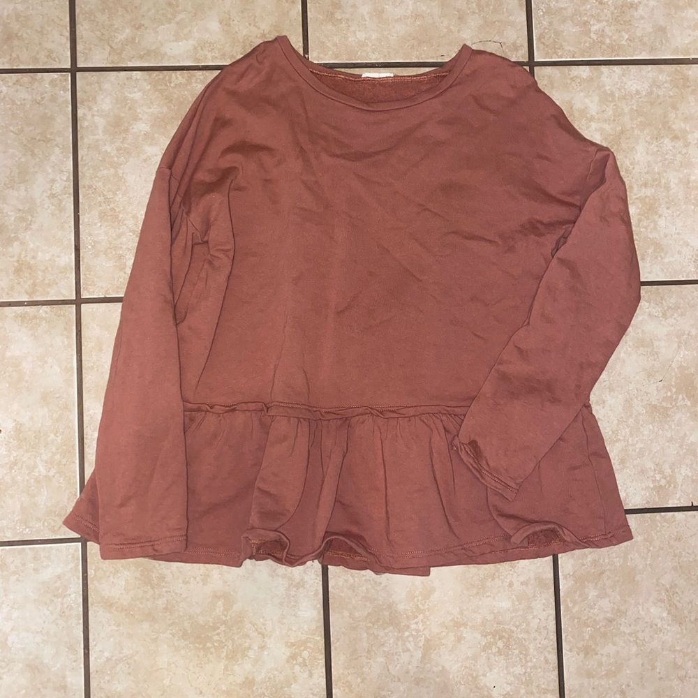 Anthropologie flowy layered tie back top